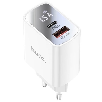 დამტენი Hoco DC27 PD+QC3.0, 20W, USB, White