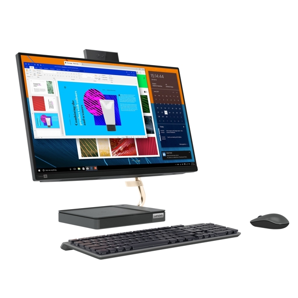 All In One კომპიუტერი Lenovo F0G2002RRK Ideacentre 5, 24", Ryzen 7-5700U, 16GB, 512GB SSD, Integrated, Gray