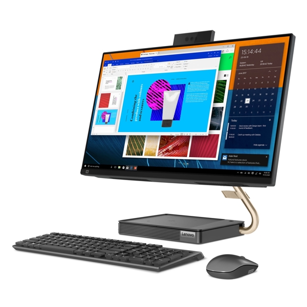 All In One კომპიუტერი Lenovo F0G2002RRK Ideacentre 5, 24", Ryzen 7-5700U, 16GB, 512GB SSD, Integrated, Gray