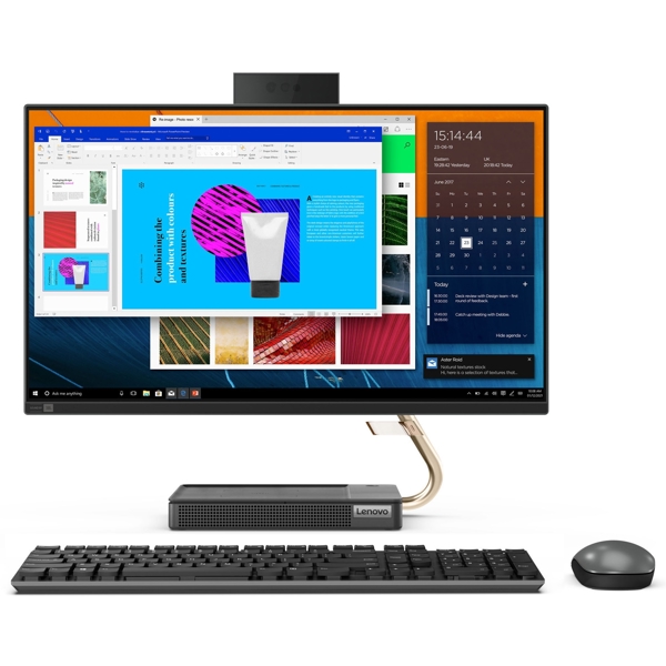 All In One კომპიუტერი Lenovo F0G2002RRK Ideacentre 5, 24", Ryzen 7-5700U, 16GB, 512GB SSD, Integrated, Gray