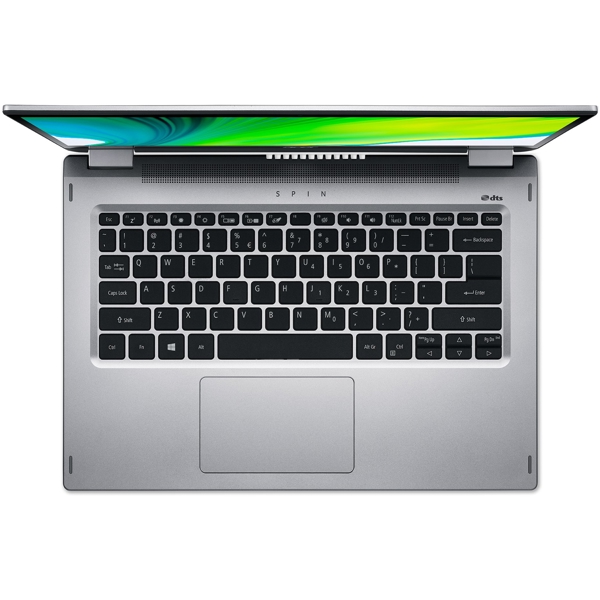 ნოუთბუქი Acer NX.HQ7EU.00V Spin 3 SP314-54N, 14", i7-1065G7, 16GB, 512GB SSD, Integrated, Silver