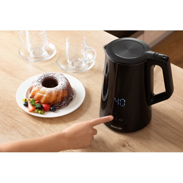 ელექტრო ჩაიდანი Sencor SWK 0590BK, 2200W, 1.5L, Electric Kettle, Black