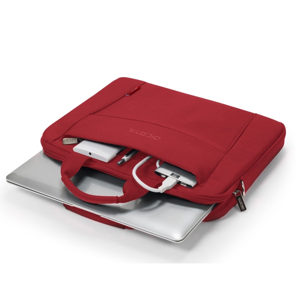 ნოუთბუქის ჩანთა Dicota D31306-RPET, 14.1", Laptop Bag, Red