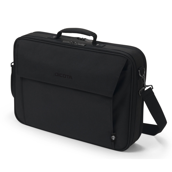 ნოუთბუქის ჩანთა Dicota D30491-RPET, 15.6", Laptop Bag, Black