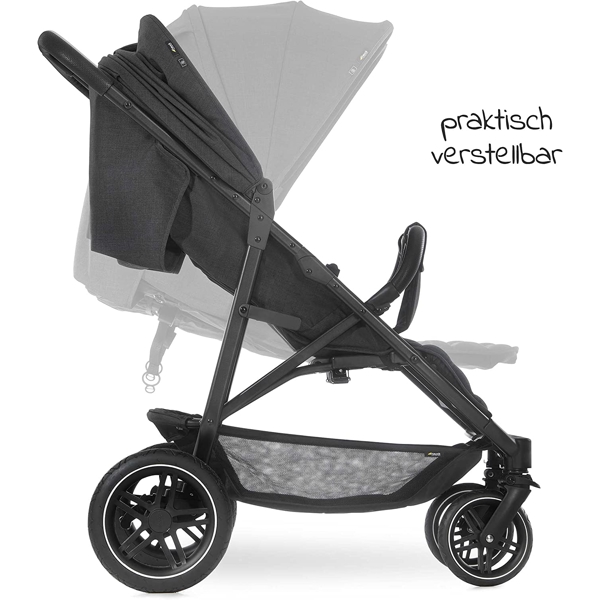 საბავშვო ეტლი Hauck 512180 Uptown Duo Twin Pushchair, Melange Black