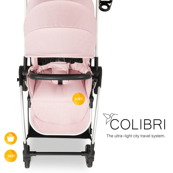 საბავშვო ეტლი Hauck 166079 Colibri Duoset Black/Pink