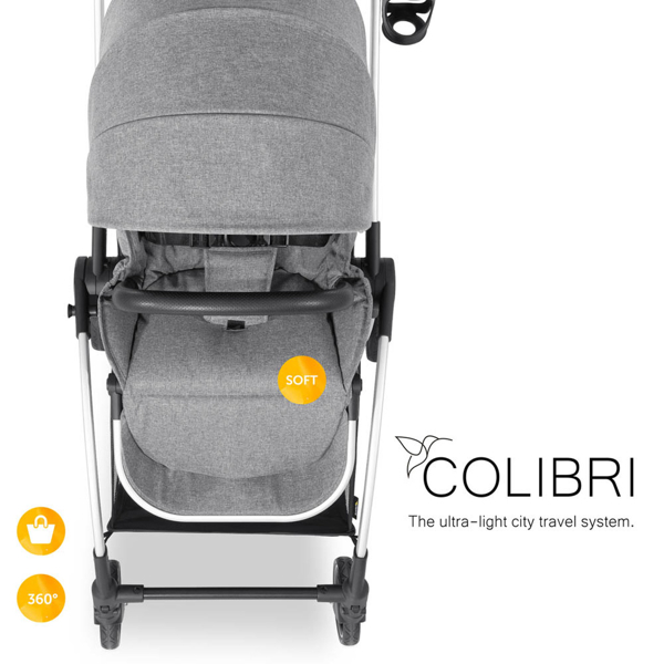 საბავშვო ეტლი Hauck 166055 Colibri Duoset Grey