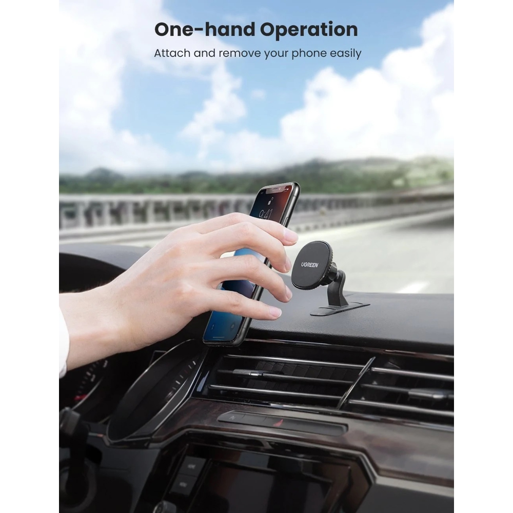 მობილურის დამჭერი UGREEN LP292 (80785) Magnetic Phone Car Mount, Black