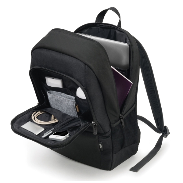 ნოუთბუქის ჩანთა Dicota D30914-RPET, 14.1", Backpack, Black