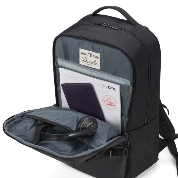 ნოუთბუქის ჩანთა Dicota D31765, 15.6", Backpack, Black