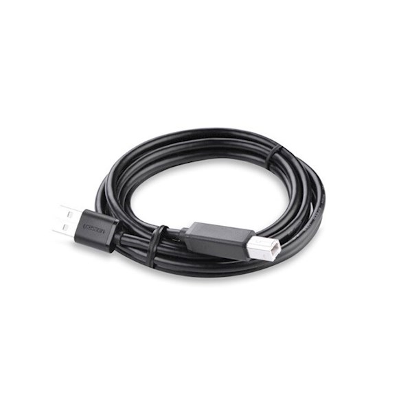 პრინტერის კაბელი UGREEN US104 (10327) USB 2.0 A Male to B Male Printer Cable, 2m, Black