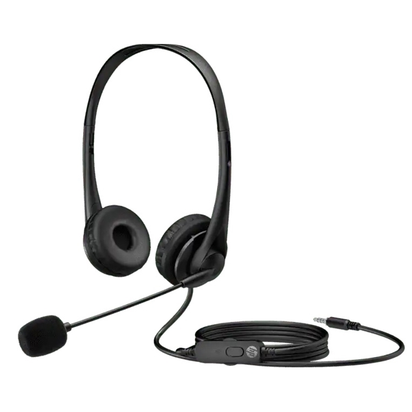 HP 428H6AA G2 Headset, Wired, 3.5mm, Black