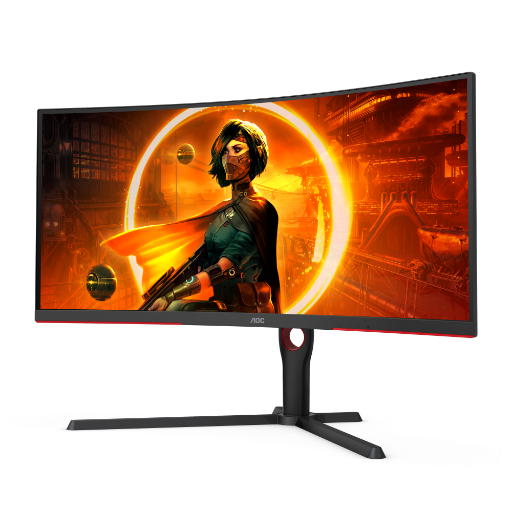 მონიტორი AOC CU34G3S/BK, 34", Curved Monitor, WQHD, WLED, VA, HDMI, DP, USB, Black