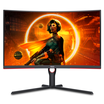 მონიტორი AOC CQ32G3SU/BK, 31.5", Curved Monitor, QHD, WLED, VA, HDMI, DP, USB, Black