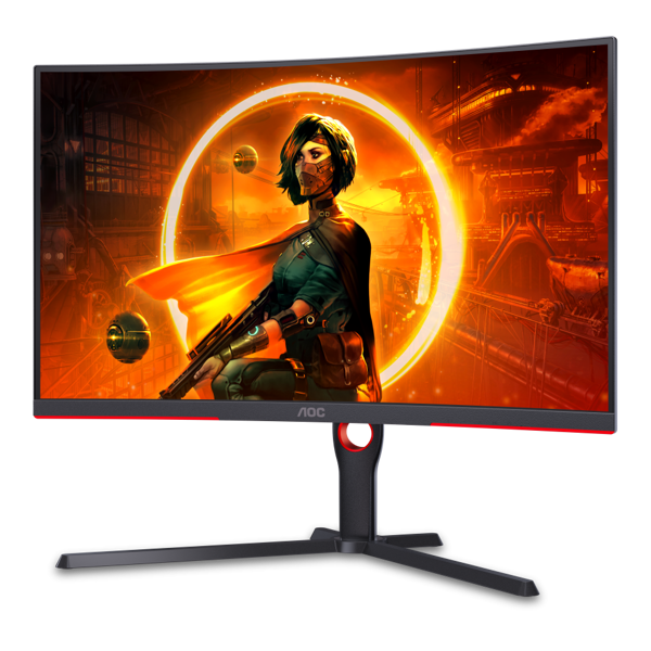 მონიტორი AOC CQ32G3SU/BK, 31.5", Curved Monitor, QHD, WLED, VA, HDMI, DP, USB, Black