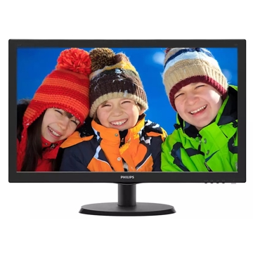 მონიტორი Philips 223V5LHSB2/01, 21.5", Monitor, FHD, WLED, TFT, HDMI, VGA, Black