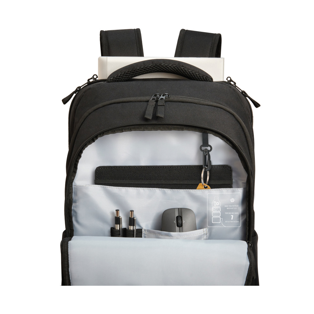 ნოუთბუქის ჩანთა HP 3E2U5AA, 17.3", Backpack, Black