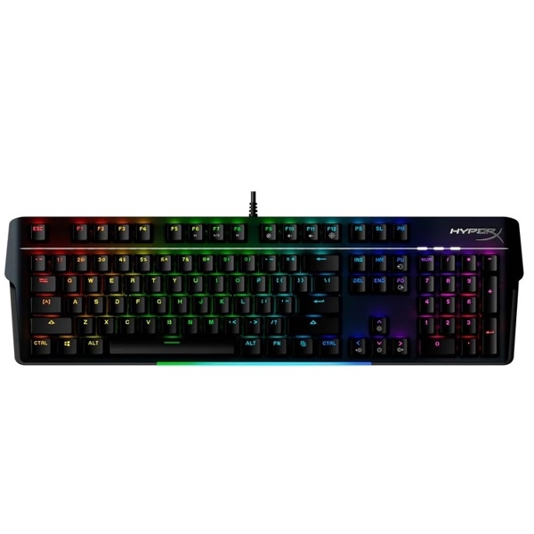 კლავიატურა HyperX MKW100 Alloy, Wired, RGB, USB, Gaming Keyboard, Black