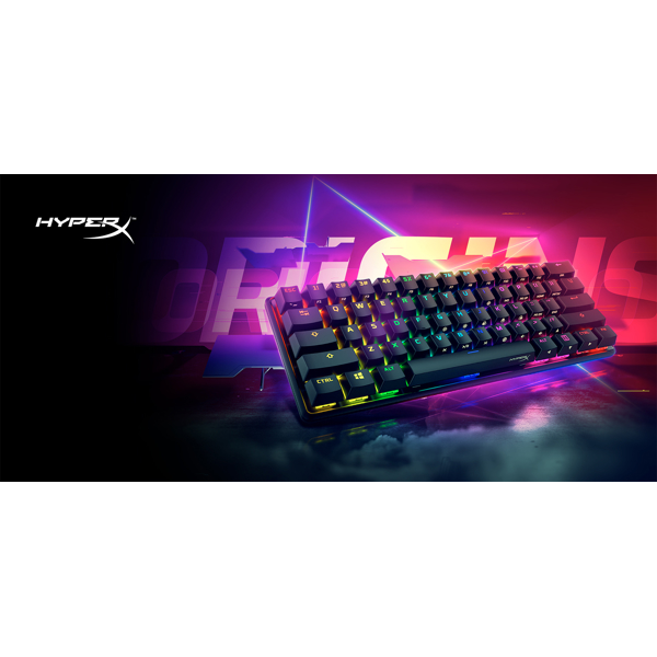 კლავიატურა HyperX HKBO1S-RB-RU/G Alloy Origins 60, Wired, RGB, USB, Gaming Keyboard, Black