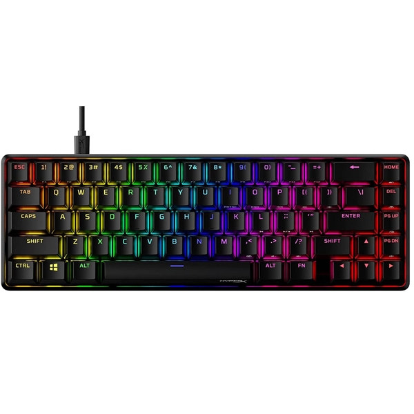 კლავიატურა HyperX 4P5D6AX#ACB Alloy Origins 65, Wired, RGB, USB-C, Gaming Keyboard, Black