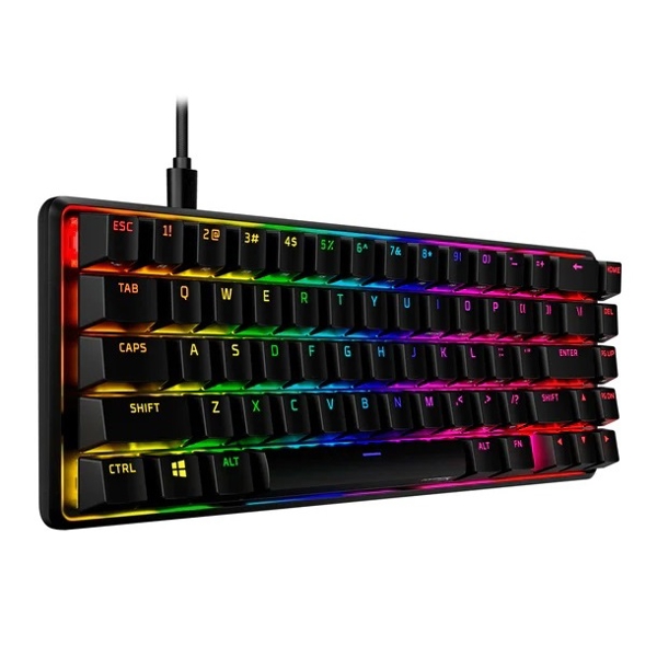 კლავიატურა HyperX 4P5D6AX#ACB Alloy Origins 65, Wired, RGB, USB-C, Gaming Keyboard, Black