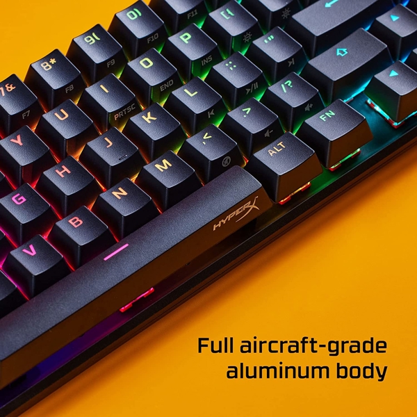 კლავიატურა HyperX 4P5D6AX#ACB Alloy Origins 65, Wired, RGB, USB-C, Gaming Keyboard, Black