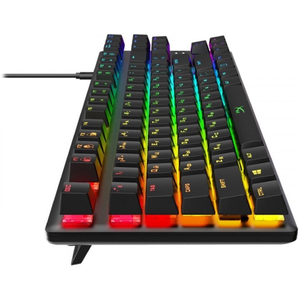 კლავიატურა HyperX HX-KB7BLX-RU Alloy Origins, Wired, RGB, USB-C, Gaming Keyboard, Black