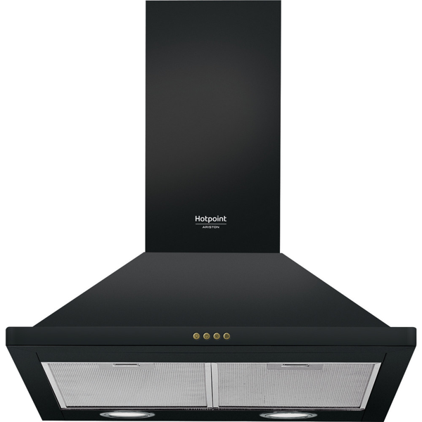 გამწოვი Hotpoint-Ariston HHPN 6.5F LM AN, 416m³/H, Black