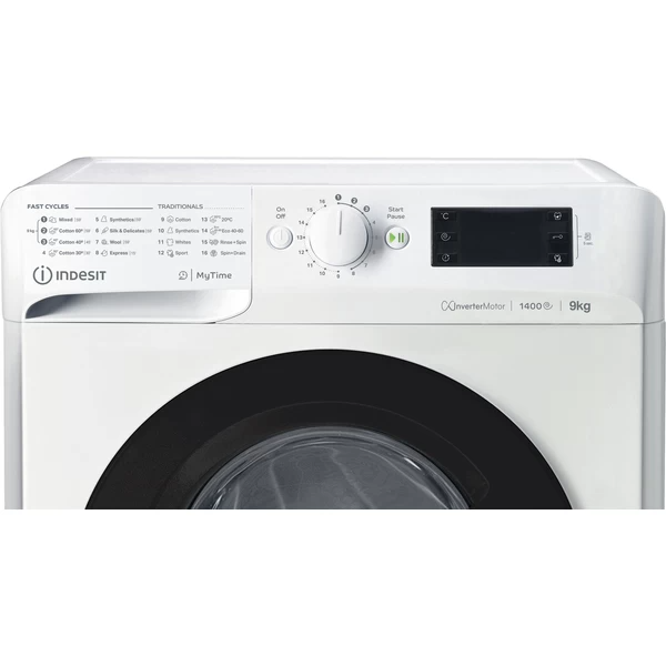 სარეცხი მანქანა Indesit MTWE 91484 WK EE, 9Kg, A+++, 1400Rpm, 77Db, Washing Machine, White