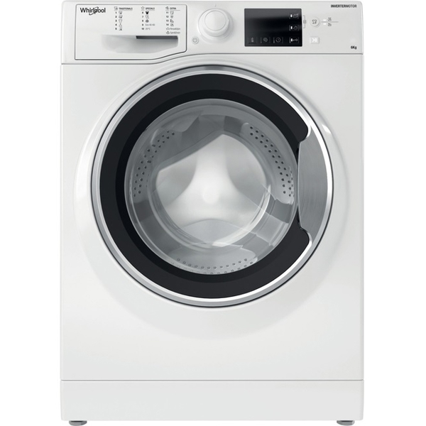 სარეცხი მანქანა Whirlpool WRBSB 6228 W EU, 6Kg, A, 1200Rpm, 83Db, Washing Machine, White