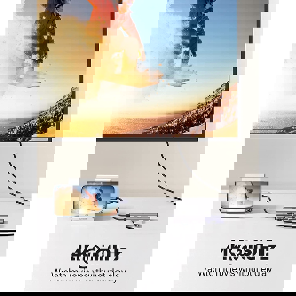 USB-C ჰაბი UGREEN CM511 (60383) Type-C, USB, HDMI, SD/TF, Silver 