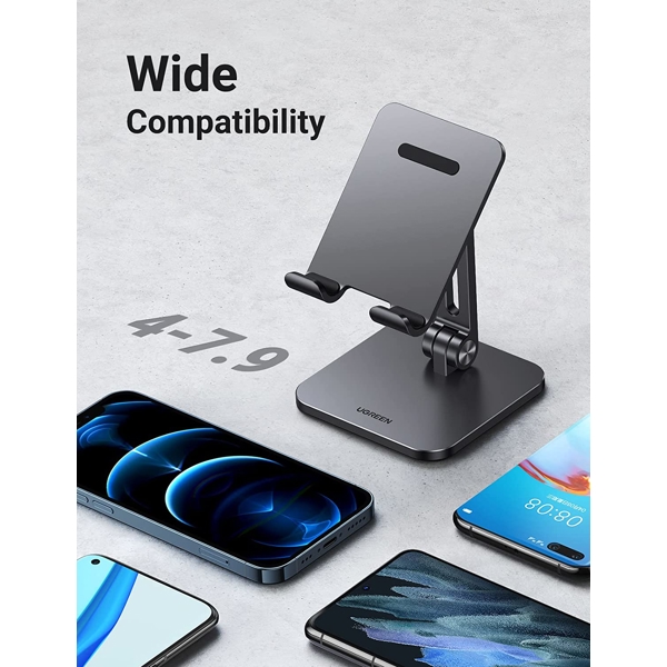 მობილურის დამჭერი UGREEN LP134 (40392) Foldable Phone Stand, Silver EOL