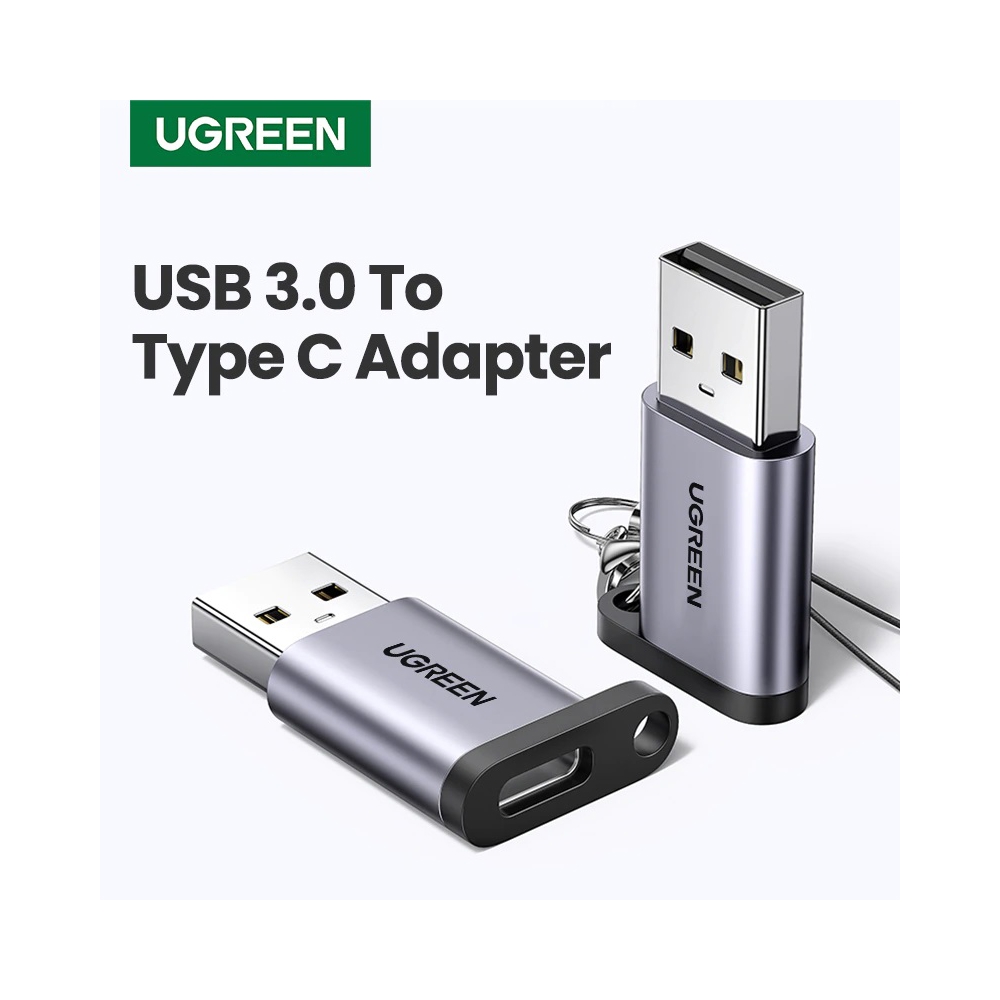 USB ადაპტერი UGREEN US276 (50533) USB 3.0 to Type-C Adapter, Gray