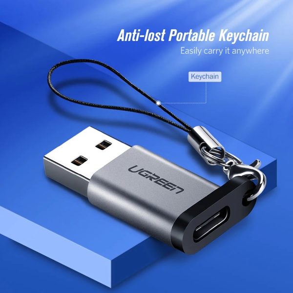 UGREEN US276 (50533) USB 3.0 to Type-C Adapter, Gray