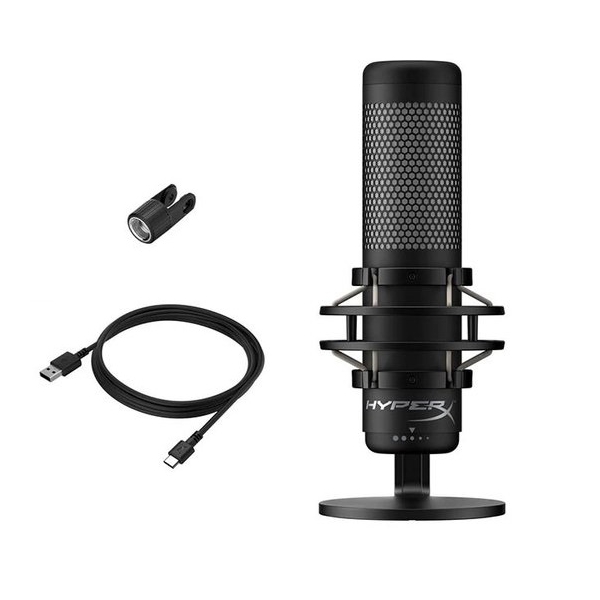 მიკროფონი HyperX HMIQ1S-XX-RG/G QuadCast S, Microphone, USB, Black