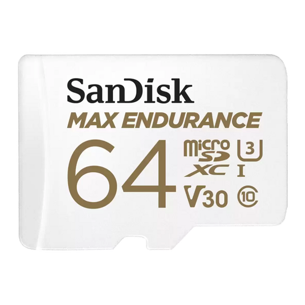 მეხსიერების ბარათი SanDisk SDSQQVR-064G-GN6IA, 64GB, microSDXC, Max Endurance, White