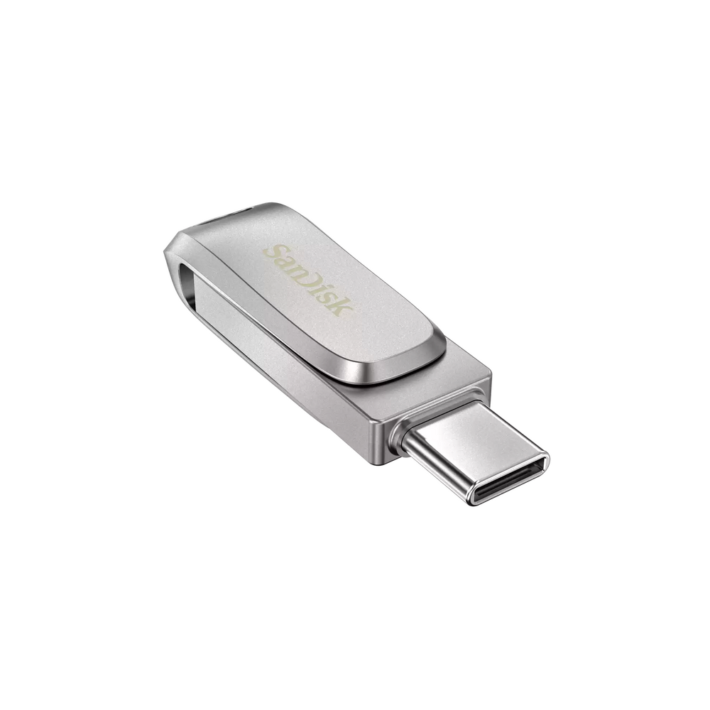 USB ფლეშ მეხსიერება SanDisk SDDDC4-256G-G46, Ultra Dual Drive Luxe, 256GB, USB Type-C, Silver