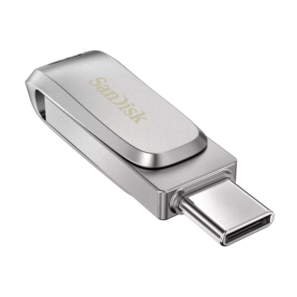 USB ფლეშ მეხსიერება SanDisk SDDDC4-1T00-G46, Ultra Dual Drive Luxe, 1TB, USB Type-C, Silver