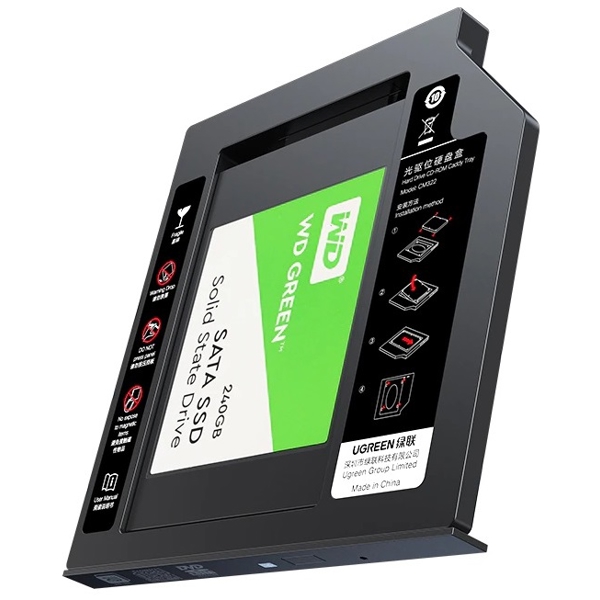 მყარი დისკის ქეისი UGREEN CM322 (70657) SATA Hard Disk Drive Caddy Tray