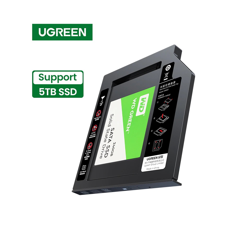 მყარი დისკის ქეისი UGREEN CM322 (70657) SATA Hard Disk Drive Caddy Tray