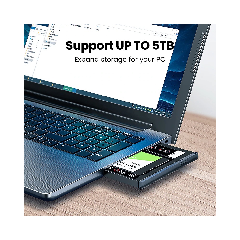 მყარი დისკის ქეისი UGREEN CM322 (70657) SATA Hard Disk Drive Caddy Tray