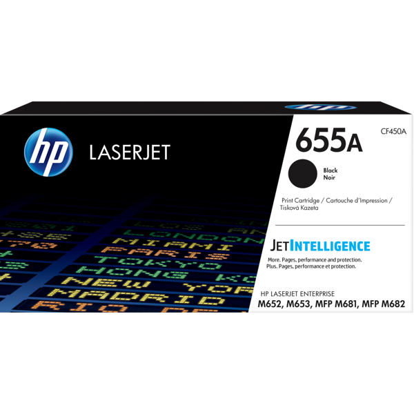 კარტრიჯი HP CF450A 655A, LaserJet Toner Cartridge, 12500P, Black