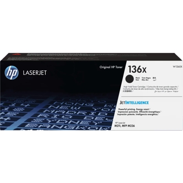 HP W1360X 136X, Original LaserJet Toner Cartridge, 2600P, Black