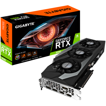 ვიდეო დაფა Gigabyte Gaming GeForce RTX3090, 24GB, 384bit, HDMI, DP, Black