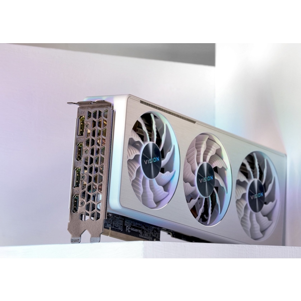 ვიდეო დაფა Gigabyte Vision OC LHR, GeForce RTX3070, 8GB, 256bit, HDMI, DP, White