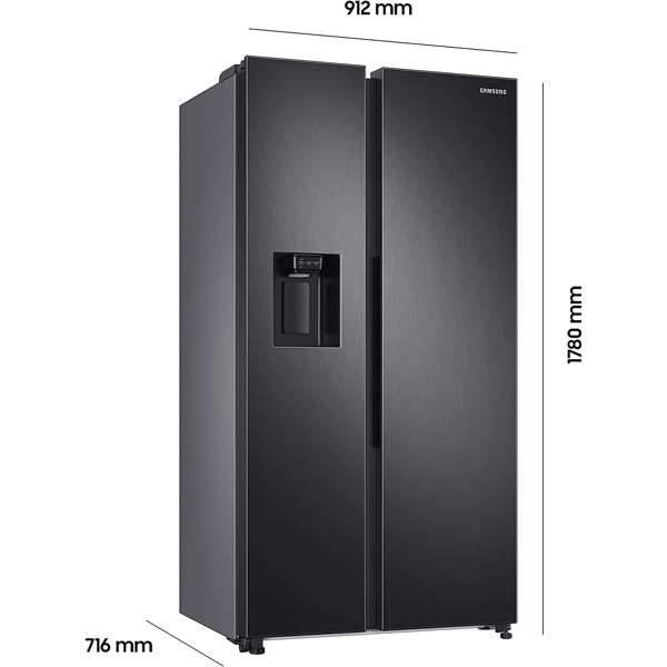 Samsung RS67A8510B1/WT, 634L, A+, No Frost, Refrigerator, Black