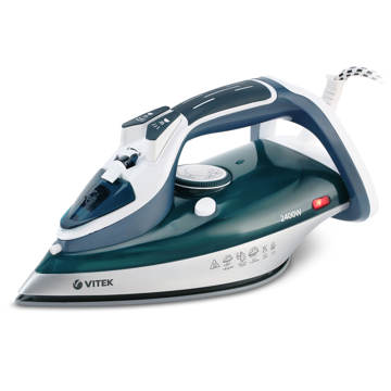 ორთქლის უთო Vitek VT-8306 G, 2400W, 350ML, Steam Iron, Green