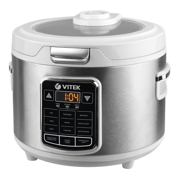 მულტსახარში Vitek VT-4281, 800W, Multi Cooker, Silver