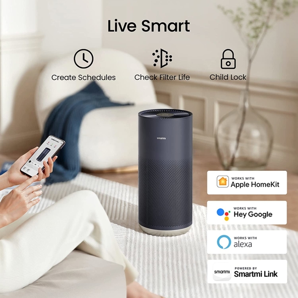 ჰაერის გამწმენდი Xiaomi KQJHQ02ZM Smartmi 2, 45m², Air Purifier, Blue