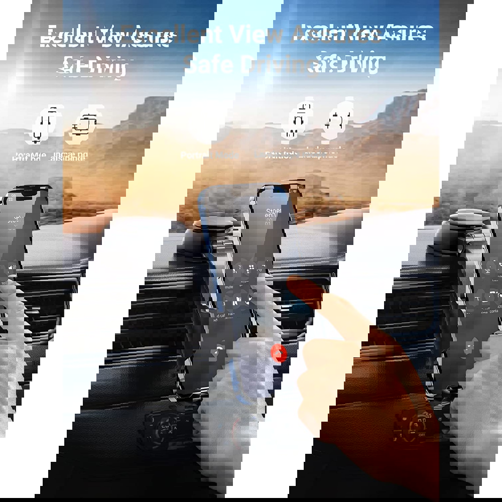 UGREEN LP405 (20473) Waterfall-Shaped Suction Cup Phone Mount, Black